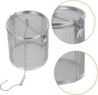 BESTOYARD Stainless Steel Seasoning Filter Portable Infuser for Soup and Tea Reusable Kitchen Strainer for Home Cooking and Seasoning Extraction