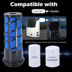 Maintenance Service Filter Kit, Air/Fuel/Oil Filter Set Compatible with Carrier Reefer 7300 7500 Replaces# 30-00471-20 30-01090-05 30-00463-00