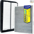 Engine Cabin Air Filter Set for Rogue 2.5L Gas (2014-2020)/ 2.0L Hybrid (2017-2019), Rogue Sport (2017-2022), Qashqai (2017-2023), Replace 16546-4BA1A, 27277-4BA0A