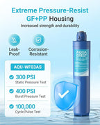 AQUA CREST W03AS Whole House Water Filter, Replacement for Aqua-Pure® AP917HD-S, Compatible with 3M® Aqua-Pure® AP904 System, Reduces Chlorine Taste and Odor, Inhibits Scale, 100000 Gallons, 1 Pack