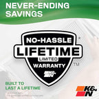 K&N 10X20X1 HVAC Furnace Air Filter, Lasts a Lifetime, Washable, Merv 8, the Last HVAC Filter You Will Ever Buy, Breathe Safely at Home or in the Office, HVC-8-11020
