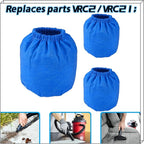 3 Pack VRC2 Cloth Filter for Vacmaster 1.5 to 3.2 Gallon Wet/Dry Vacuums, Also fit for Armor All AA155 AA256 AA255 2.5 Gallon Shop VAC Microlined