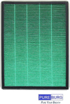 PUREBURG Replacement Filter Set Compatible with RabbitAir BioGS 2.0 Ultra Quiet Model SPA-550A & SPA-625A Air Purifiers,H13 True HEPA + Activated Carbon Filter Air Clean Odor