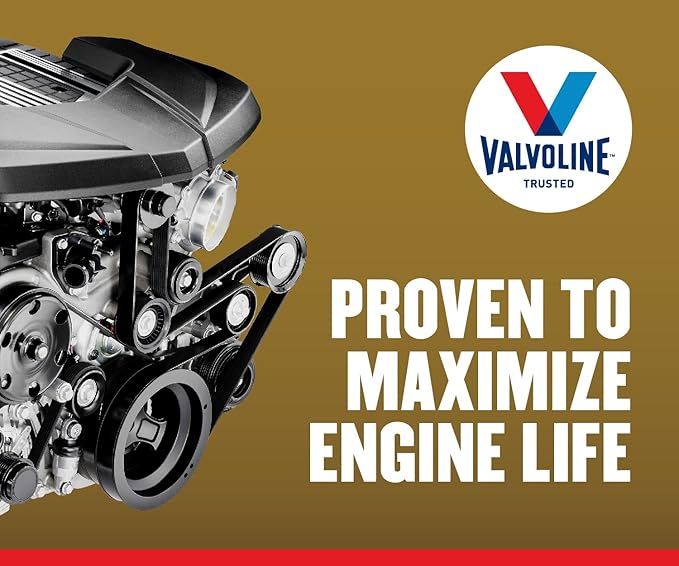 Valvoline Extended Protection High Mileage with Ultra MaxLife Technology 0W-20 Full Synthetic Motor Oil 5 QT (Pack of 2)
