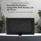 2PCS 3D Printer Activated Carbon Air Filter Cartridge For Bambu Lab X1C/P1P/P1S/X1/X1E, Air Purifier Filter Replacement Easy to Install 3D Printer Accessories Ultra-Absorption for 3D Printing Filament