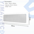 Dust Filter PC 360mm x 120 mm Magnetic Fan Dust Mesh Filter for Computer Cooler Fan/PSU/Routers, PVC 50 Mesh PC Case Screen Dustproof Vent Filter Cover Fan Grills (PVC, 120 * 360mm, 2pcs, White)