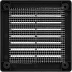 Vent Systems 3" x 3" - Pack of 2 - Black Plastic Soffit Vent Cover - Durable Flat Square Air Vent Grille with Mesh Screen - Weather Resistant Ventilation Grill - Wall & Ceiling, Indoor & Outdoor