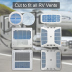 Premium Air Vent Polyester Filter Roll MERV 8 HVAC Furnace Filters Cut to Fit for Floor Registers, RV, AC, Ceiling, Grilles and Wall HVAC Furnace Vents (16" x 90")