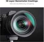 K&F CONCEPT 55mm Black Diffusion 1/4 & 1/8 Filters Kit Mist Cinematic Effect Filters Set with Multi-Layer Coated for Camera Lens - K Series