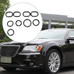 9Pcs Engine Oil Filter Housing O Ring Seal Kit 68191356AA Replacement for Dodge Ram Jeep Chrysler 3.6L