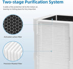 CAP-1000 Replacement Filter Compatible with Cuisinart CAP-1000FPK Air Purifier, 3-in-1 Filtration (2 Pack)