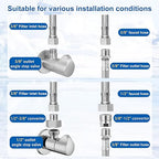 Under Sink Water Filtration System - Low Cost Replacement Water Filter for Ice Maker,Coffee Maker and Skin Care,Highly Effective Reduces Chlorine,Bad Taste&Odor,Good Choice for Home Bar and Bathroom