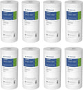 Pentair Pentek DGD-2501 Big Blue Water Filter, 10-Inch Whole House Sediment Filter Cartridge Replacement, Dual-Gradient Density Spun Polypropylene, 10" x 4.5", 1 Micron, Pack of 8