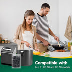 3 Packs 210g Odor Absorbing Activated Carbon Filter Refills for Lomi Smart Waste Kitchen Composter & Eco 5 & Vitamix FC-50-SP Electric Composter, Activated Charcoal Pellets