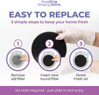 Activated Charcoal Odor Absorber- (NO Adhesive) for Trash can lids Pack of 10 Filters for composters, Trash cans, Kitchens and Recycling Areas, pet Litter Boxes