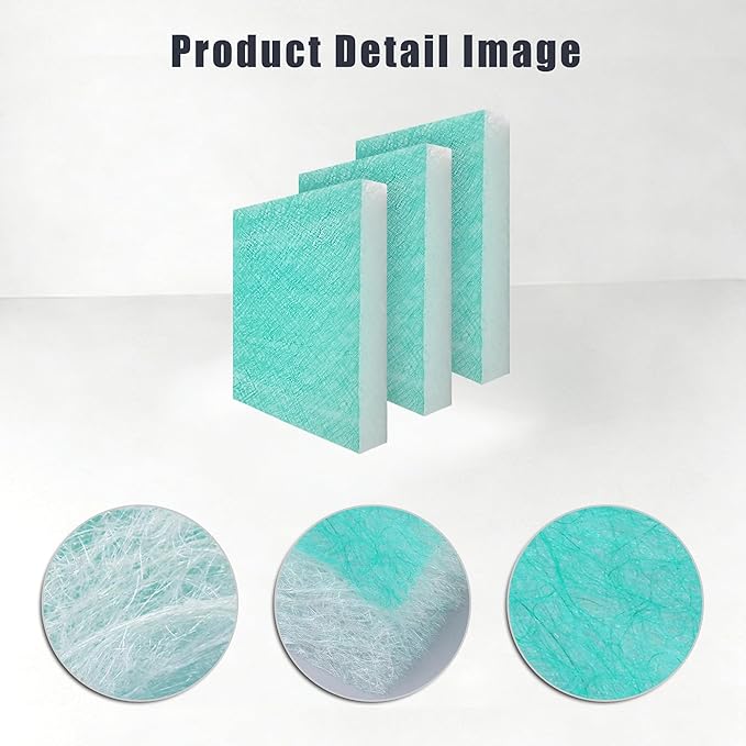 Spray Booth Air Filter Fiberglass Exhaust Green in Paint Booth 15g Green (24" x 24"(100/case))