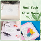 900 Sheets Nail Dust Collector Filter Paper, Disposable Dust Collector Sheet for Nails Tech Filter Sheet for Nail Vacuum Cleaner Supplies Nails Salon Accessories (White)
