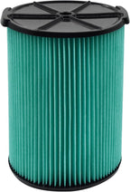 Replacement 97457 VF6000 Vac Filter Compatible With Ridgid Shop Vac 5-20 Gallon Wet/Dry Vacuums WD5500 WD0671 WD6425 WD7000 WD1280 1400RV RV2600B, Fit for Husky 6-9 Gallon Vacs