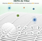 TP04 Replacement Filter for Dyson HP04 TP04 DP04 TP05 DP05 Air Purifi-er Sealed Two Stage 360° Pure Cool Fan Combi Glass HEPA Filter & Activated Carbon Filter (Not for HP07,TP01,TP02,TP07,HP09)