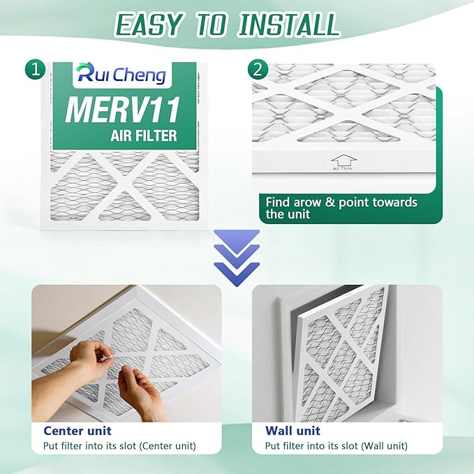 6 Pack Updated 6x10x1Air Filter, pertain Merv 11 HVAC Pleated A/C Furnace Filters (Actual Size: 5.5x9.5x0.75)
