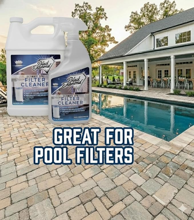 Ultimate Spa & Pool Filter Cleaner Spray, Professional Strength Fast Acting No Soak Hot Tub, Cartridge & Sand Filter Cleaning, Removes Body Oils, Sunscreen, Grease & Organic Build-Up. 32 oz.