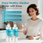 ICEPURE Alkaline LT1000PC Refrigerator Water Filter and Air Filter Replacement for LG LT1000P/PC/PCS, Kenmore 9980, ADQ74793501 ADQ74793502 ADQ747935 MDJ64844601 LMXS28626S LT1000, Enhances PH, 2Combo