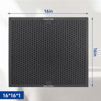 Air Scrubber Active Carbon Filters Compatible with Mounto, BlueDri, VEVOR and Dri-Eaz Air Purifier, Compatible with Part HEPA500 & BD-AS-550 & F301H, 16'' x 16'' x 1'' inches（3 Pack）