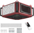 Abestorm 1080 CFM Intake Air Filtration System, 270 Degree Workshop Dust Collector with Remote Control, Ceiling Mounted for Woodworking Shops and Garage, 2-speed Adjustment, DecDust 1080