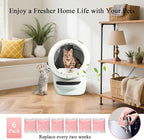 6 Pack Cat Litter Odor Eliminator Refills - Compatible with Whisker OdorTrap Pod, for Litter Robot 4 Filter Pocket & Litter Robot 3 Drawer, Keep Home Fresh