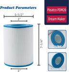PDM28 Spa Filter Replacement Aquarest Dream Maker 461273 Hot Tub Filter, FC9944, FC-9944 cartridges, 2 Pack