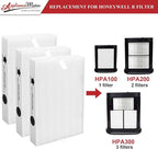 HPA300 HEPA Replacement Filter R for Honeywell HPA 300 HPA200 Air Purifier, 3-Pack