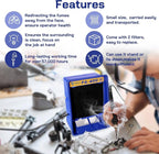 Antidious Fume Extractor Anti-ESD Solder Smoke Absorber Portable Filter for Soldering DIY Fan Extraction Equipment with Spare Activated Carbon for Brazing Welding Soldering, Fume Prevention Remover