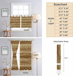 Vintage Western Bedroom Curtains 63 Inch Length, Window Curtains Tab Top, Rustic Farmhouse Wooden Grain Barn Door Light Filtering Window Treatments Drapes 42"x63" 2 Panel