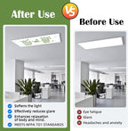 Fluorescent Light Covers - Classroom Covers for Ceiling Lights, 1 PCS 4 x 2 Feet Magnetic Light Filters, Classroom, Office Decor (Believe in Yourself)