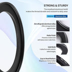 58-77mm Step-Up Ring Adapter, 58mm to 77mm Step Up Filter Ring for 58mm Lens Mount 77mm for DSLR Lenses and ND UV CPL IR Filters （58-77mm）