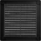 Vent Systems 4.5" x 4.5" Inch (Opening Dimensions) - Pack of 2 - Black Plastic Soffit Vent Cover - Durable Square Air Vent Grille with Mesh Screen - Ventilation Grill Wall, Ceiling Indoor, Outdoor