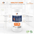 Aquaboon 5 Micron 10 x 4.5 Well Water Sediment Filter Replacement Whole House Water Filter Cartridge Compatible with DGD-5005, WFHD13001B, 4-Pack