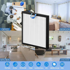 EverestAir Filter Replacement for Levoit EverestAir Air Purifier 2 Pack High-Efficiency Activated Carbon Everest Air Filters Compare to Part # EverestAir-RF