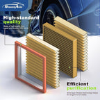 Engine & Cabin Air Filter for Dodge Durango 2011-2026, Grand Cherokee 2011-2022, Grand Cherokee WK 2022 Air filter for Car Replacement CF11183 CA10755 Automotive Accessories-2 Pack