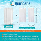 Hurricane Filters HF-DE72-SET - 72 Square Feet DE Grid Filter Replacement for PFS3672, FG-2006, FC-9560, Hayward DEX7200 DA/DS - Best Value USA DE Grid Pool Filters
