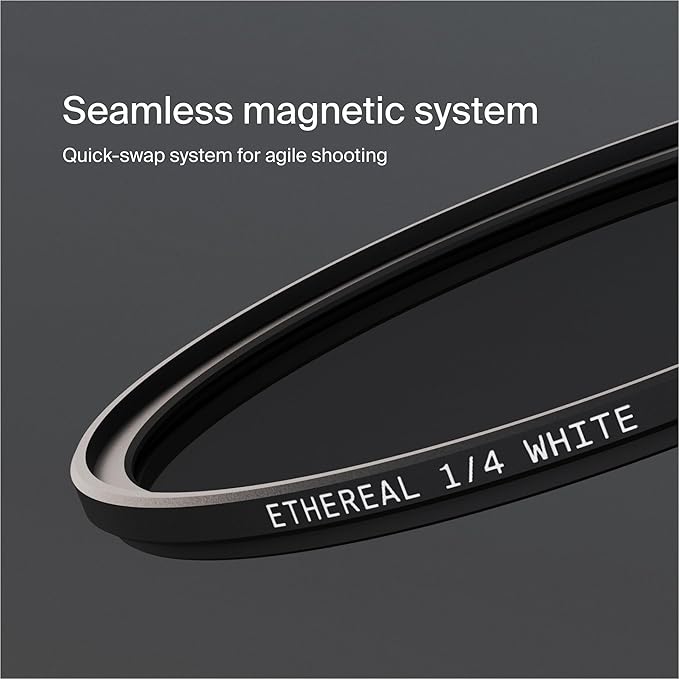 Urth 72mm Magnetic Ethereal White Mist ¼ Diffusion Lens Filter (Plus) — Cinematic Effect, 20-Layer Nano-Coated Light Dispersing Particles