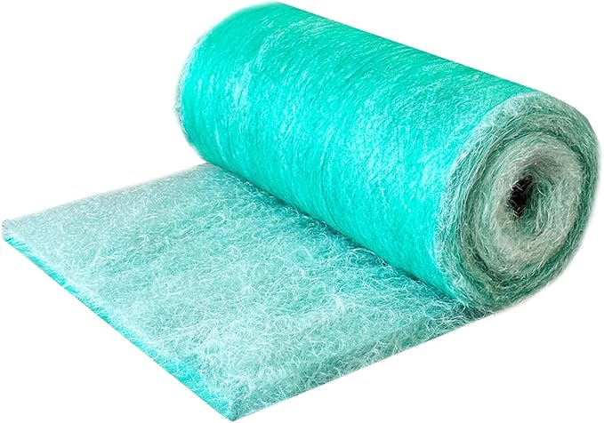 Fiberglass Paint Booth Filter Roll for Spray Booth 15-Gram Green 300ft (48" x 300ft)