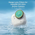 Haoge Filters Set for Insta360 GO Ultra,Includes CPL,ND8,UV,and Screen Protector,Multi-Coated Optical Glass,Filter kit Vlog Video Accessory