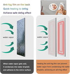 Smart Illuminated LED Bathroom Mirror，Bathroom Mirror with LED Lights，Energy-Saving LED Smart Mirrors，LED Mirror for Bathroom，with Demister Pad and Smart Touch Switch(H70*W80cm/H27.6*W31.5IN)