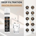 Under Sink Water Filter System with Brushed Nickel Faucet, NSF/ANSI 42&53 Anti-Clogged Pleated Filter Quick Change EZ Install, Reduce PFAS/Lead/Chlorine/Sediment, 8K Gallons Long-Lasting