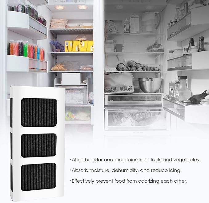GLACIER FRESH Replacement for Frigidaire Refrigerator Air Filter, Compatible with PAULTRA2, Pureair Ultra 2, Pure Air Ultra 2, Pureair Ultra ii, Electrolux 242047805, 5303918847, EAP12364179(4 Pack)