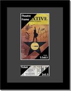 Creative Picture Frames [11x14bk-b] Black Theatre Frame with Black Matting, Holds 5.5x8.5-inch Media Plus Ticket Including Installed Wall Hanger (Theatre Bill Not Included)