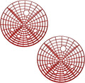 Car Wash Bucket Insert, 2PCS 10" Diameter Dustproof Dirt Grit Trap Vehicle Wash Filter, Remove Debris Automotive Detailing Cleaning Washing Kit, Universal for SUV RV Truck (Red)