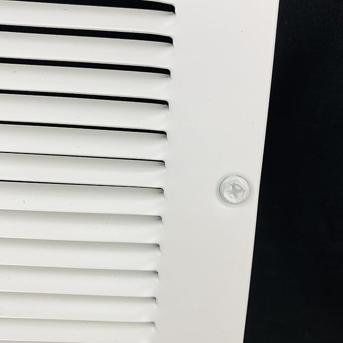 Fits 26x10 Duct Opening | Steel Return Air Grille by Handua | Vent Cover Grill for Sidewall and Ceiling | White | HVAC Cold Air Intake Grille | Outer Dimensions: 27.75"W X 11.75"