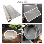 304 Stainless Steel Mesh 100Mesh, 15.7"x47.2"(40x120cm) Metal Mesh Screen, Woven Fine Wire Mesh Easy to Cut for Filter Mesh, Filtration Cloth and DIY Project
